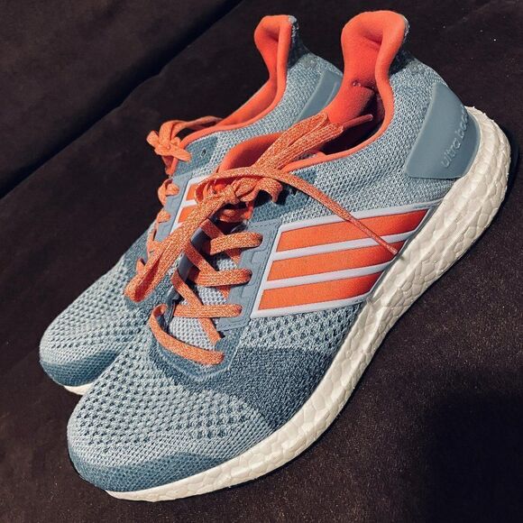 Very Good ADIDAS Ultra Boost ST Grey Coral Slate 7.5 US 39 1/3 EUR - Picture 8 of 11